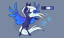 Size: 1154x692 | Tagged: safe, artist:janegumball, derpibooru import, oc, oc:twinkle toes, pony, blue, color, image, jpeg, reference, res, stars