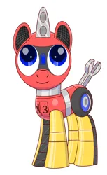 Size: 626x1024 | Tagged: safe, artist:trackiesth, derpibooru import, oc, pony, robot, robot pony, image, jpeg, solo