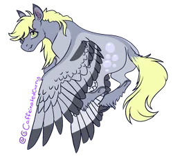 Size: 1388x1250 | Tagged: safe, artist:caffeinatedcarny, derpibooru import, derpy hooves, pegasus, pony, female, flying, image, mare, markings, png, simple background, solo, transparent background, unshorn fetlocks