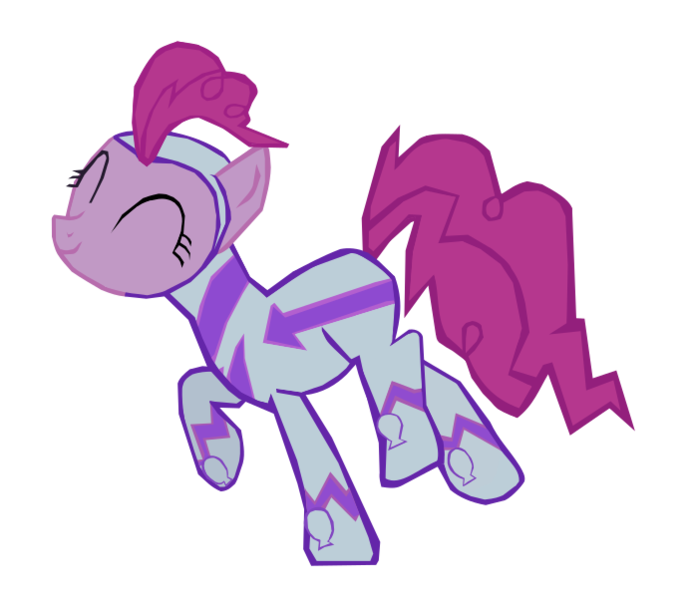 Size: 692x602 | Tagged: safe, artist:benpictures1, derpibooru import, fili-second, pinkie pie, earth pony, pony, power ponies (episode), ^^, cute, diapinkes, eyes closed, female, image, inkscape, mare, png, power ponies, raised hoof, raised leg, simple background, solo, transparent background, vector