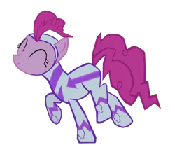 Size: 692x602 | Tagged: safe, artist:benpictures1, derpibooru import, fili-second, pinkie pie, earth pony, pony, power ponies (episode), ^^, cute, diapinkes, eyes closed, female, image, inkscape, mare, png, power ponies, raised hoof, raised leg, simple background, solo, transparent background, vector