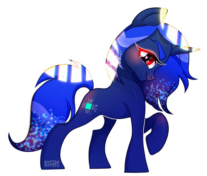 Size: 2701x2299 | Tagged: safe, artist:rottengotika, derpibooru import, oc, unofficial characters only, pony, unicorn, image, jpeg, solo