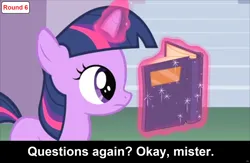 Size: 1920x1250 | Tagged: safe, derpibooru import, edit, edited screencap, screencap, twilight sparkle, pony, unicorn, a canterlot wedding, book, caption, cs captions, cute, female, filly, filly twilight sparkle, foal, image, image macro, levitation, magic, magic aura, png, reading, solo, telekinesis, text, twiabetes, unicorn twilight, younger