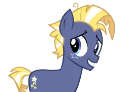 Size: 1400x1012 | Tagged: safe, artist:kyoshithebrony, derpibooru import, star tracker, earth pony, pony, cute, happy, image, male, png, simple background, smiling, solo, stallion, trackerbetes, transparent background, vector