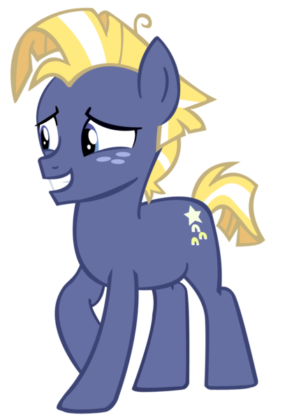 Size: 1002x1395 | Tagged: safe, artist:kyoshithebrony, derpibooru import, star tracker, earth pony, pony, cute, image, male, png, simple background, smiling, solo, stallion, trackerbetes, transparent background, vector