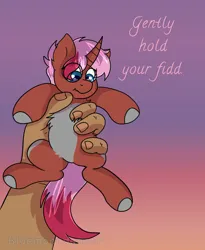 Size: 1341x1639 | Tagged: safe, artist:bluemoon, derpibooru import, oc, oc:heartstring fiddler, commission, gripping, hand, image, jpeg, text, ych result