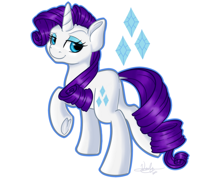 Size: 1024x820 | Tagged: safe, artist:violyre, derpibooru import, rarity, pony, unicorn, butt, cutie mark, female, image, looking at you, mare, plot, png, raised eyebrow, simple background, smiling, solo, transparent background