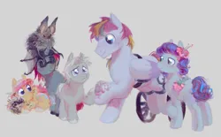 Size: 4977x3091 | Tagged: artist needed, safe, derpibooru import, oc, unnamed oc, unofficial characters only, bat, earth pony, insect, pegasus, pony, rat, unicorn, colt, derpibooru exclusive, female, filly, foal, image, male, png, stallion, vet