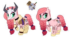 Size: 3228x1701 | Tagged: safe, artist:starrspice, derpibooru import, oc, oc:skarrlet, ponified, unofficial characters only, pony, barbarian, boots, choker, clothes, commission, dungeons and dragons, ear piercing, earring, eye scar, eyeshadow, facial scar, fantasy class, female, fur coat, helmet, image, jewelry, makeup, mare, pen and paper rpg, piercing, png, ponified oc, reference sheet, rpg, scar, shoes, simple background, skull, solo, tail, tail wrap, tattoo, transparent background, unshorn fetlocks