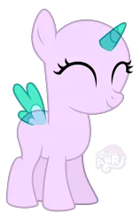 Size: 1767x2800 | Tagged: safe, artist:emperor-anri, derpibooru import, oc, unofficial characters only, alicorn, pony, alicorn oc, base, eyelashes, eyes closed, female, filly, foal, horn, image, png, simple background, smiling, solo, transparent background, wings