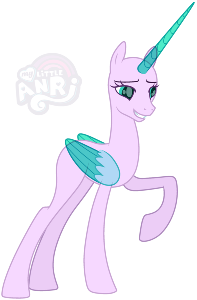 Size: 1824x2787 | Tagged: safe, artist:emperor-anri, derpibooru import, oc, unofficial characters only, alicorn, pony, alicorn oc, base, eyelashes, female, grin, horn, image, mare, png, raised hoof, simple background, smiling, solo, transparent background, wings