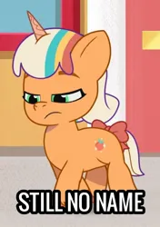 Size: 1024x1452 | Tagged: safe, derpibooru import, edit, edited screencap, screencap, unnamed character, unnamed pony, pony, unicorn, my little pony: tell your tale, spoiler:g5, spoiler:my little pony: tell your tale, spoiler:tyts01e20, female, filly, foal, g5, image, jpeg, one trick pony (episode), solo