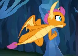 Size: 655x472 | Tagged: safe, derpibooru import, screencap, smolder, dragon, what lies beneath, cropped, dragoness, female, flying, image, png, solo