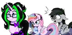 Size: 5000x2480 | Tagged: safe, artist:dormin-dim, derpibooru import, oc, unofficial characters only, pegasus, pony, unicorn, image, meme, png, simple background, transparent background