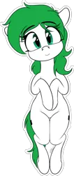 Size: 1073x2527 | Tagged: safe, artist:seafooddinner, derpibooru import, oc, oc:ablpone, unofficial characters only, earth pony, pony, cute, eyebrows, eyebrows visible through hair, head tilt, image, looking at you, png, simple background, smiling, solo, transparent background
