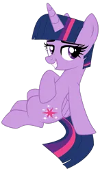 Size: 1881x3230 | Tagged: safe, artist:mint-light, artist:twilyisbestpone, derpibooru import, twilight sparkle, twilight sparkle (alicorn), alicorn, pony, base used, bedroom eyes, female, flirting, image, looking at you, mare, png, pretty, seductive, seductive look, simple background, sitting, smiling, solo, transparent background