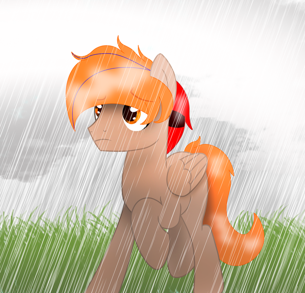 Size: 2846x2736 | Tagged: safe, artist:fededash, derpibooru import, oc, oc:fededash, pegasus, cloud, glass, image, pegasus oc, png, rain, simple background, wings