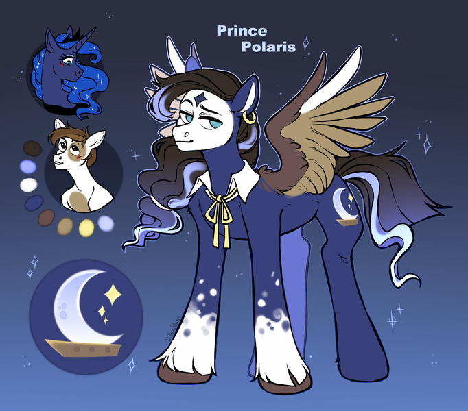 Size: 3262x2869 | Tagged: safe, artist:djkaskan, derpibooru import, pipsqueak, princess luna, alicorn, fusion, image, next generation, png