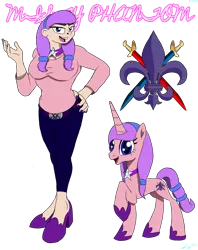 Size: 2248x2840 | Tagged: safe, artist:holdenwolfart, derpibooru import, oc, oc:misty phantom, unofficial characters only, human, unicorn, female, humanized, image, png, simple background, transparent background