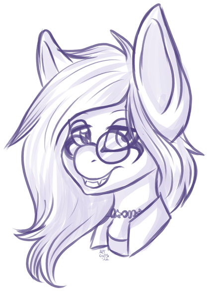 Size: 1006x1370 | Tagged: safe, artist:artguts, derpibooru import, oc, oc:mockery, unofficial characters only, earth pony, pony, clothes, digital art, earth pony oc, eyeliner, fangs, glasses, grin, image, jewelry, lidded eyes, long ears, long hair, looking at you, makeup, male, mane, monochrome, necklace, open mouth, open smile, png, shirt, simple background, sketch, smiling, smiling at you, solo, stallion, teeth, white background
