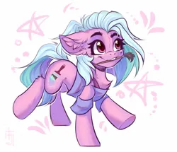 Size: 1395x1200 | Tagged: safe, artist:falafeljake, derpibooru import, oc, unofficial characters only, earth pony, pony, brush, chest fluff, clothes, cute, ear fluff, eyebrows, female, image, jpeg, mare, mouth hold, simple background, solo