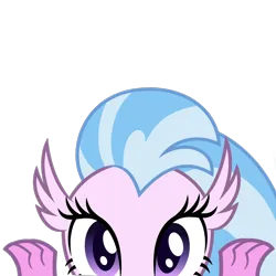 Size: 10000x10000 | Tagged: safe, artist:ponygamer2020, derpibooru import, silverstream, classical hippogriff, hippogriff, absurd resolution, claws, cute, diastreamies, female, image, looking at you, peekaboo, peeking, png, simple background, solo, soon, transparent background, vector