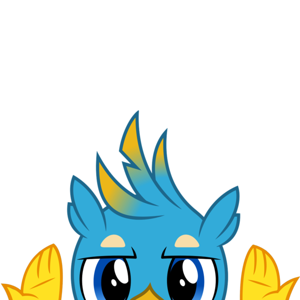 Size: 10000x10000 | Tagged: safe, artist:ponygamer2020, derpibooru import, gallus, gryphon, absurd resolution, cute, hand, image, looking at you, male, peekaboo, peeking, png, simple background, solo, soon, transparent background, vector