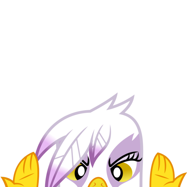 Size: 10000x10000 | Tagged: safe, artist:ponygamer2020, derpibooru import, part of a set, gilda, gryphon, absurd resolution, cute, female, hand, image, looking at you, peekaboo, peeking, png, simple background, solo, soon, transparent background, vector