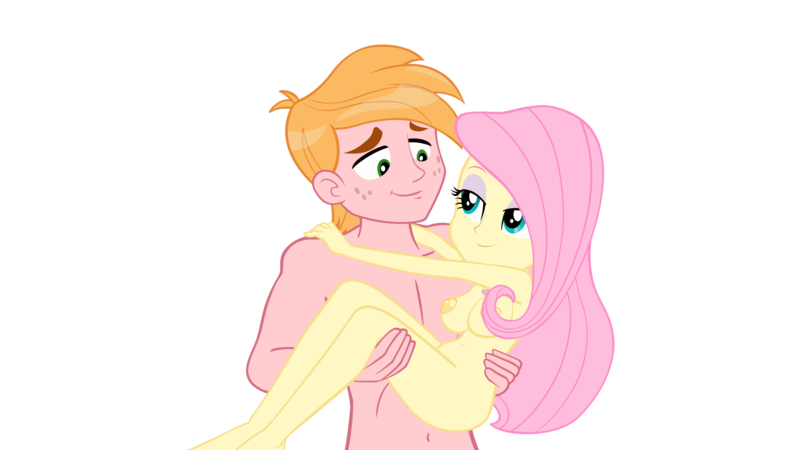 Size: 3840x2160 | Tagged: questionable, alternate version, anonymous artist, derpibooru import, big macintosh, fluttershy, human, do it for the ponygram!, equestria girls, equestria girls series, five to nine, spoiler:eqg series (season 2), 4k, bedroom eyes, belly button, big breasts, breasts, bridal carry, busty fluttershy, carrying, female, fluttermac, high res, image, looking at each other, looking at someone, male, nipples, nude version, nudity, png, shipping, simple background, smiling, smiling at each other, straight, stupid sexy big macintosh, stupid sexy fluttershy, toned, transparent background