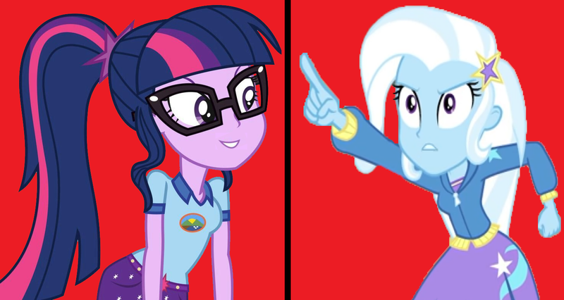 Size: 1474x784 | Tagged: safe, artist:ewie2002, derpibooru import, sci-twi, trixie, twilight sparkle, equestria girls, image, png