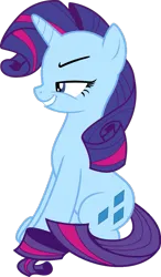 Size: 683x1171 | Tagged: safe, artist:foxyfell1337, derpibooru import, sparkler (g1), pony, unicorn, g1, g1 to g4, g4, generation leap, grin, image, png, simple background, smiling, solo, transparent background