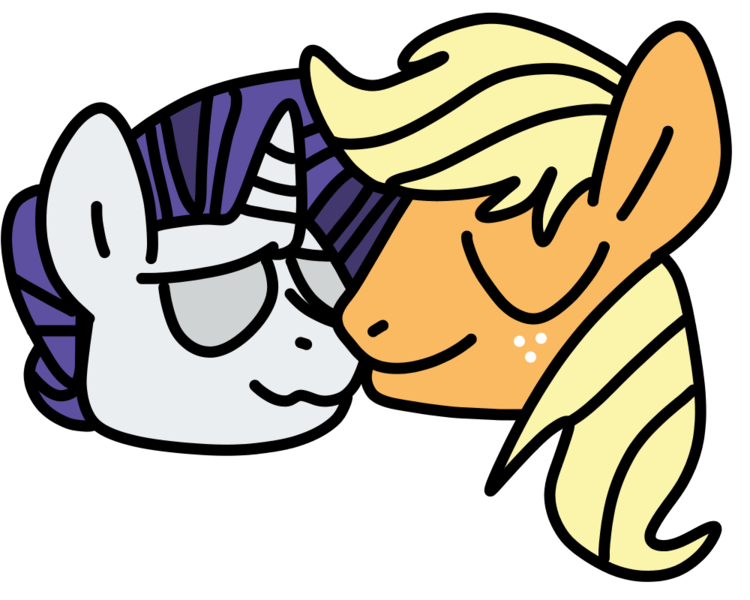 Size: 1000x800 | Tagged: safe, artist:jadeharmony, derpibooru import, applejack, rarity, earth pony, pony, unicorn, applejack (male), applelusive (gay), bust, duo, elusive, eyes closed, female, freckles, gay, image, kissing, lesbian, male, png, rarijack, rule 63, shipping, simple background, stallion, transparent background