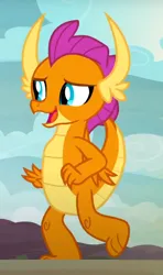 Size: 422x714 | Tagged: safe, derpibooru import, screencap, smolder, dragon, sweet and smoky, cropped, dragoness, female, image, png, solo