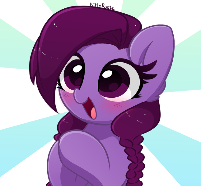 Size: 2800x2600 | Tagged: safe, artist:kittyrosie, derpibooru import, oc, unofficial characters only, pony, commission, cute, icon, image, ocbetes, open mouth, png
