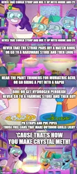 Size: 500x1122 | Tagged: safe, derpibooru import, edit, edited screencap, screencap, pipp petals, pegasus, pony, my little pony: tell your tale, spoiler:g5, spoiler:my little pony: tell your tale, spoiler:tyts01e28, caption, comic, female, g5, glory (g5), goggles, image, image macro, implied drugs, jpeg, mare, peach fizz, pippsqueaks forever, screencap comic, seashell (g5), text, the whitest kids u' know