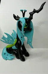 Size: 2067x3192 | Tagged: safe, artist:earthenpony, derpibooru import, queen chrysalis, changeling, craft, image, irl, jpeg, photo, sculpture, solo