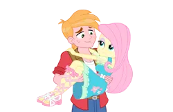 Size: 3840x2500 | Tagged: safe, alternate version, anonymous artist, derpibooru import, big macintosh, fluttershy, human, do it for the ponygram!, equestria girls, equestria girls series, five to nine, spoiler:eqg series (season 2), 4k, bedroom eyes, belly button, big breasts, breasts, bridal carry, busty fluttershy, carrying, cleavage, female, fluttermac, high res, image, looking at each other, looking at someone, male, png, shipping, simple background, smiling, smiling at each other, straight, stupid sexy big macintosh, stupid sexy fluttershy, toned, transparent background