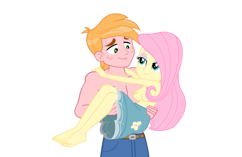 Size: 3840x2500 | Tagged: questionable, alternate version, anonymous artist, derpibooru import, big macintosh, fluttershy, human, do it for the ponygram!, equestria girls, equestria girls series, five to nine, spoiler:eqg series (season 2), 4k, barefoot, bedroom eyes, belly button, big breasts, breasts, bridal carry, busty fluttershy, carrying, clothes, denim, denim skirt, feet, female, fluttermac, high res, image, jeans, looking at each other, looking at someone, male, nipples, nude version, nudity, pants, partial nudity, png, requested art, shipping, simple background, skirt, smiling, smiling at each other, straight, stupid sexy big macintosh, stupid sexy fluttershy, toned, topless, topless version, transparent background