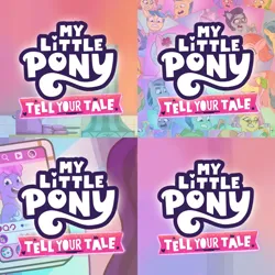 Size: 1920x1920 | Tagged: safe, derpibooru import, edit, edited screencap, editor:itsmgh1203, screencap, izzy moonbow, pipp petals, posey (g5), unnamed character, unnamed pony, zipp storm, earth pony, pegasus, pony, unicorn, my little pony: tell your tale, spoiler:g5, spoiler:my little pony: tell your tale, spoiler:tyts01e25, spoiler:tyts01e26, spoiler:tyts01e27, spoiler:tyts01e28, all that jazz, dahlia, eyes closed, female, g5, glasses, image, jpeg, male, mare, mobile phone, my little pony logo, one eye closed, open mouth, open smile, phone, pippsqueaks forever, pony partay, puphunt, rufus (g5), smartphone, smiling, stallion, windy (g5), wink