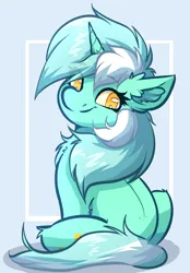 Size: 2112x3032 | Tagged: safe, artist:witchtaunter, derpibooru import, lyra heartstrings, pony, unicorn, among us, chest fluff, cute, ear fluff, fluffy, image, l.u.l.s., looking at you, looking back, looking back at you, lyrabetes, no pupils, png, sitting, solo