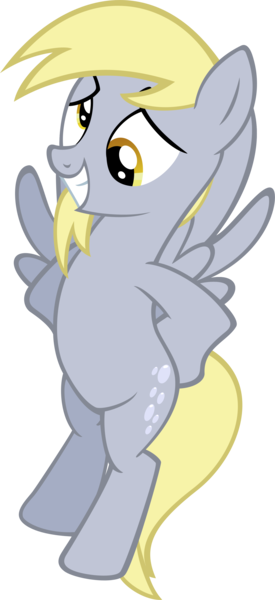 Size: 1697x3704 | Tagged: safe, artist:moongazeponies, derpibooru import, derpy hooves, pegasus, pony, feeling pinkie keen, season 1, cute, derp, derpabetes, female, flying, grin, image, implied twilight sparkle, mare, oops, png, simple background, smiling, solo, transparent background, vector