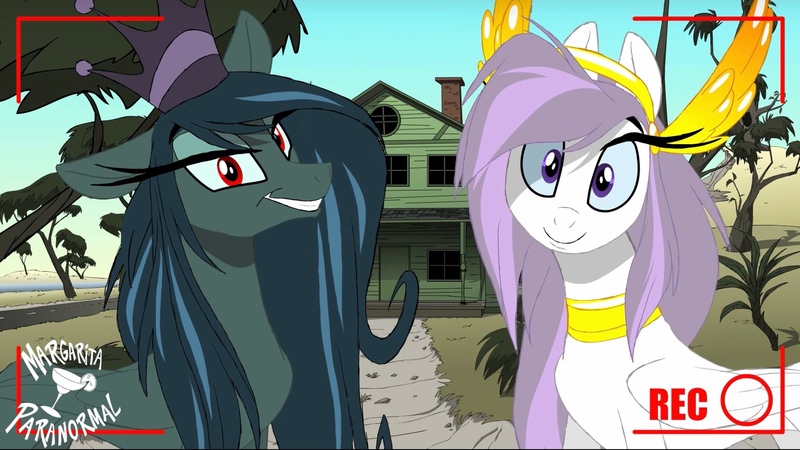 Size: 2048x1152 | Tagged: safe, derpibooru import, screencap, oc, oc:athena (shawn keller), oc:lustrous (shawn keller), pegasus, pony, guardians of pondonia, image, jpeg, livestream, margarita paranormal, red eyes