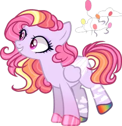 Size: 1224x1265 | Tagged: safe, artist:dayspring-dawnyt, derpibooru import, oc, pegasus, pony, colored wings, female, image, magical lesbian spawn, mare, offspring, parent:pinkie pie, parent:rainbow dash, parents:pinkiedash, png, solo, two toned wings, wings