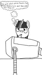 Size: 640x1136 | Tagged: safe, artist:lekonar13, derpibooru import, twilight sparkle, twilight sparkle (alicorn), alicorn, bender bending rodríguez, crossover, futurama, image, jpeg, monochrome