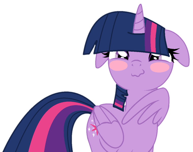 Size: 1044x824 | Tagged: safe, artist:klewgcg, artist:twilyisbestpone, derpibooru import, twilight sparkle, twilight sparkle (alicorn), alicorn, pony, adorkable, base used, blushing, cute, daaaaaaaaaaaw, dork, female, flattered, floppy ears, image, looking at you, mare, pegasus wings, png, simple background, smiling, solo, transparent background, twiabetes, wings