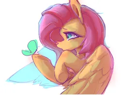 Size: 2750x2160 | Tagged: safe, artist:rainsketch, derpibooru import, fluttershy, pegasus, image, png, solo