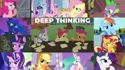 Size: 1978x1114 | Tagged: safe, derpibooru import, apple bloom, applejack, fluttershy, pinkie pie, princess cadance, princess celestia, princess luna, rainbow dash, rarity, scootaloo, spike, starlight glimmer, sunset shimmer, sweetie belle, twilight sparkle, a friend in deed, celestial advice, discordant harmony, equestria girls, games ponies play, may the best pet win, mirror magic, ponyville confidential, sleepless in ponyville, sparkle's seven, spice up your life, suited for success, sweet and smoky, to where and back again, spoiler:eqg specials, cutie mark crusaders, image, mane six, png
