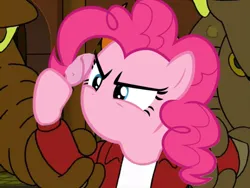 Size: 640x480 | Tagged: safe, derpibooru import, edit, pinkie pie, 1000 hours in gimp, futurama, image, no mouth, philip j. fry, png