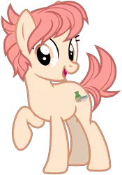Size: 1344x1920 | Tagged: safe, artist:cheezedoodle96, artist:parclytaxel, derpibooru import, edit, vector edit, raspberry vinaigrette, earth pony, pony, female, image, looking at you, mare, open mouth, open smile, png, raised hoof, simple background, smiling, smiling at you, solo, transparent background, vector