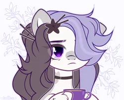 Size: 1920x1554 | Tagged: safe, artist:toffeelavender, derpibooru import, oc, earth pony, pony, cup, female, image, jpeg, mare, simple background, solo, teacup, white background